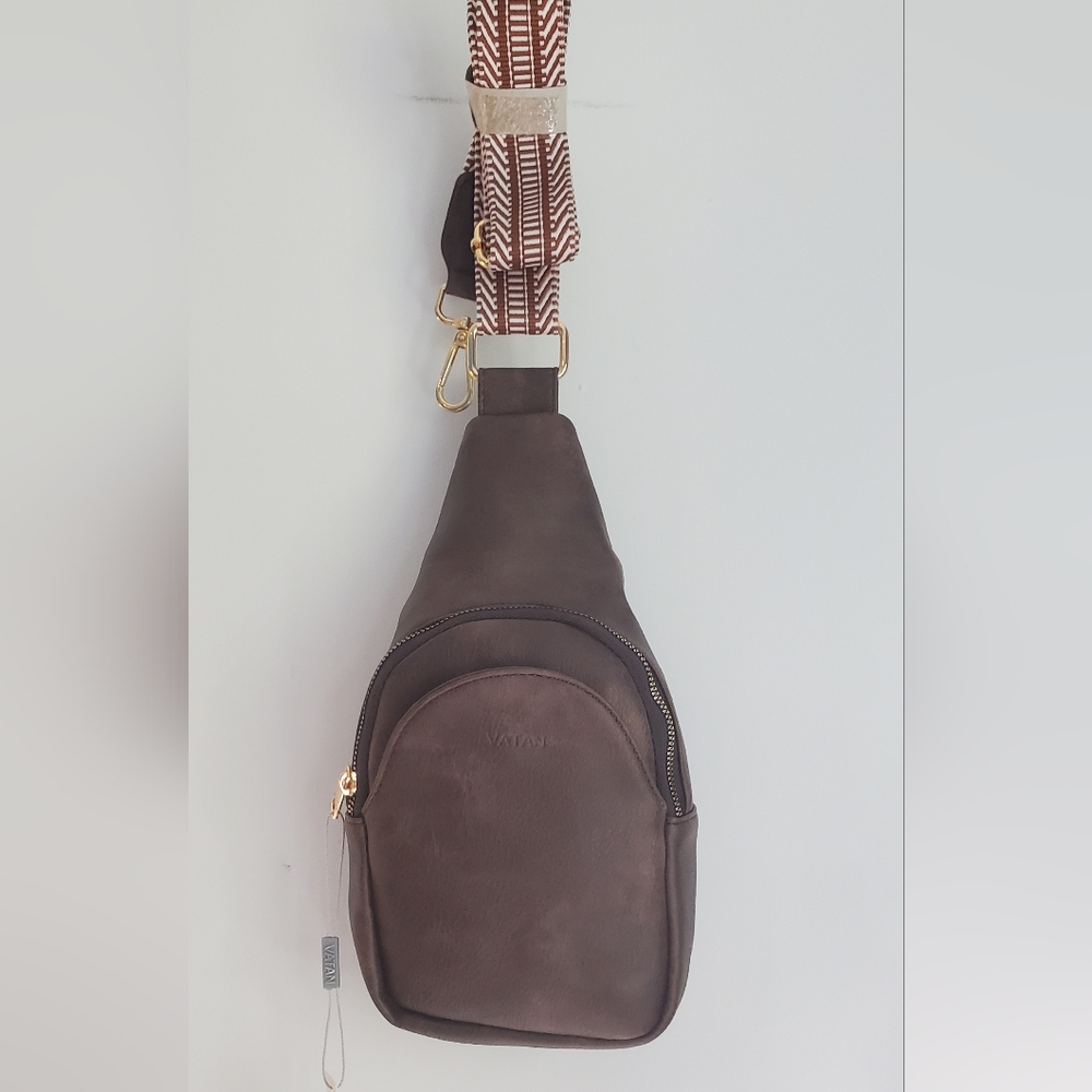 VATAN Small Sling Bag Women's Crossbody Leather CrossbodyBrown Leather Sling Bag